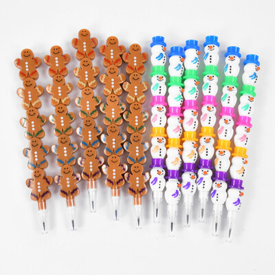 5/10kom Božićni snjegović Čovječuljak od medenjaka Olovke koje se mogu složiti 2025. Nova godina Školski pribor Pokloni za dječju rođendansku proslavu