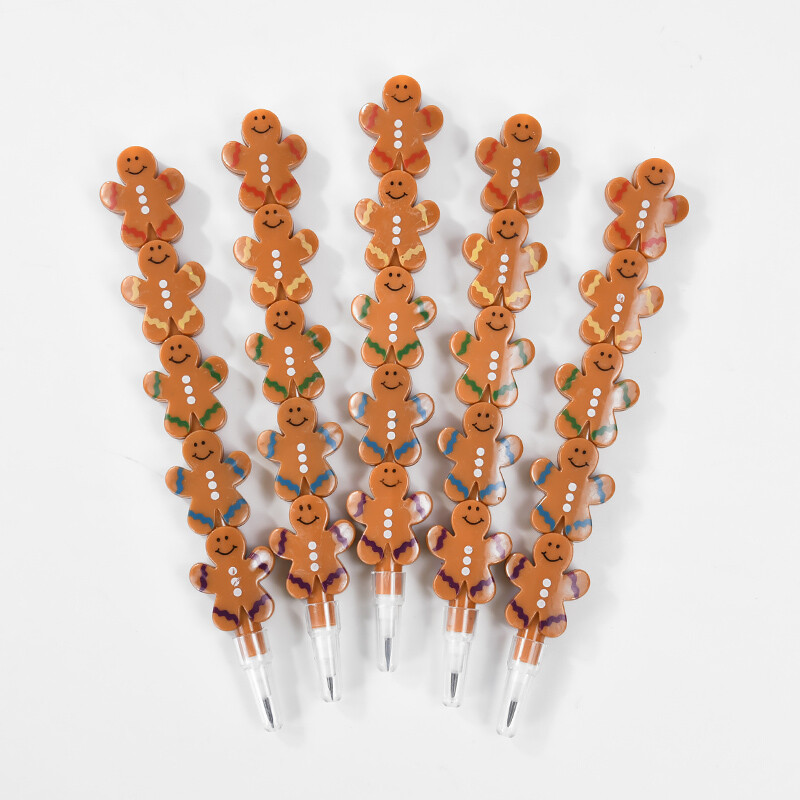 5/10kom Božićni snjegović Čovječuljak od medenjaka Olovke koje se mogu složiti 2025. Nova godina Školski pribor Pokloni za dječju rođendansku proslavu