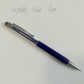 Šarena kristalna kemijska olovka Fashion Creative Stylus Touch Pen za pisanje Uredska i školska kemijska olovka s tintom Crna