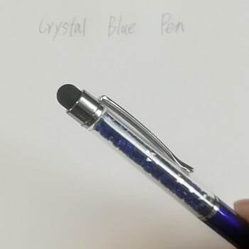 Πολύχρωμο Κρυστάλλινο στυλό Μόδας Creative Stylus Touch Stylus για γραφή γραφικής ύλης Γραφείο & σχολικό στυλό μελάνι για στυλό Μαύρο