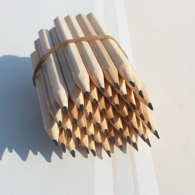 20 komada Mini kratke drvene olovke Jednostavne crne olovke za crtanje Povratak u školu Pribor za pisanje Pribor za malu djecu Ručka za početnike