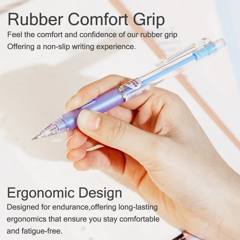 13 kom/set mehaničke olovke s vrećicom, 400 komada rubova, 2 gumice, automatska olovka 0,5 0,7 mm, pribor za kawaii pribor za povratak u školu