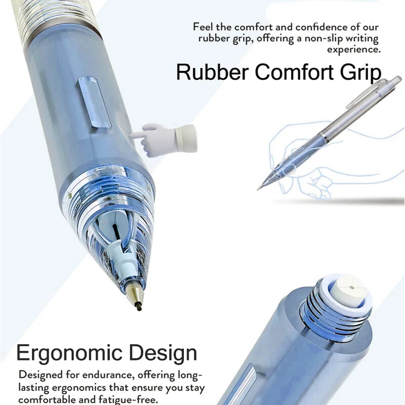 13 kom/set mehaničke olovke s vrećicom, 400 komada rubova, 2 gumice, automatska olovka 0,5 0,7 mm, pribor za kawaii pribor za povratak u školu