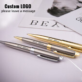 Modne rotirajuće metalne kemijske olovke Lasersko rezbarenje Personalizirani logotip Uredski dodaci Darovi za rođendanske zabave Studentski pribor