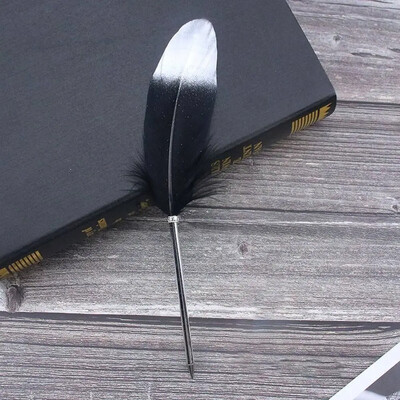 Europski stil Vintage Srebrna pero Kemijska olovka Božićni darovi Alat za pisanje Pernata olovka Novi pribor za pisanje