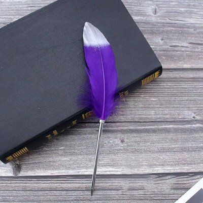 Europski stil Vintage Srebrna pero Kemijska olovka Božićni darovi Alat za pisanje Pernata olovka Novi pribor za pisanje