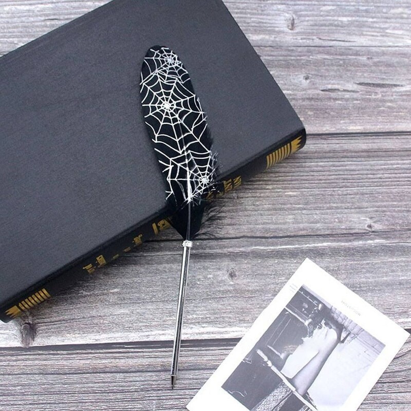 Europski stil Vintage Srebrna pero Kemijska olovka Božićni darovi Alat za pisanje Pernata olovka Novi pribor za pisanje