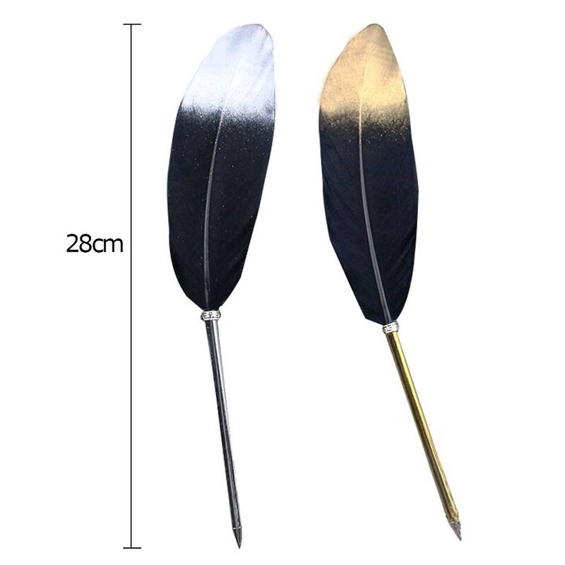 Europski stil Vintage Srebrna pero Kemijska olovka Božićni darovi Alat za pisanje Pernata olovka Novi pribor za pisanje