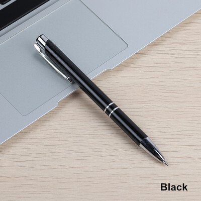 2 vnt Tušinukų stiliaus preso metalinės medžiagos tušinukai mokyklos biurui G2 pildomas juodas mėlynas rašalas, 0,7 mm prabangus dovanų rašiklis