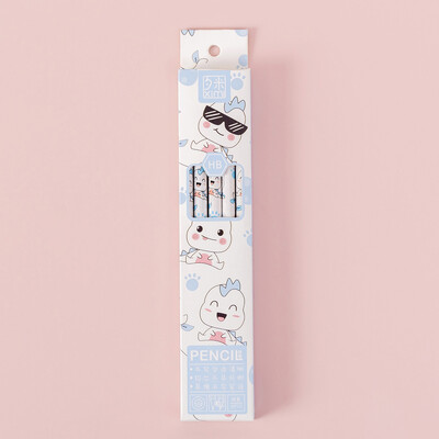 10Pcs/Lot Standardna drvena olovka u kutiji s crtanim filmovima s gumicom Alat za pisanje i crtanje Školski uredski pribor Olovke za učenike Poklon za djecu