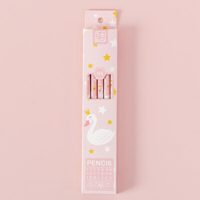 10Pcs/Lot Standardna drvena olovka u kutiji s crtanim filmovima s gumicom Alat za pisanje i crtanje Školski uredski pribor Olovke za učenike Poklon za djecu