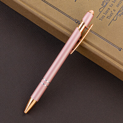 Prilagođeni logotip Rose Gold Metalne kemijske olovke Personalizirane s vašim imenom Reklamni darovi Studentski pribor Uredski materijal