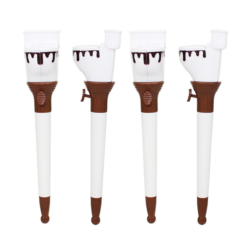 1 бр. Автоматична химикалка, тоалетна, изхвърляне, забавен стил, празничен подарък, канцеларски материали за студенти в офис CW-168