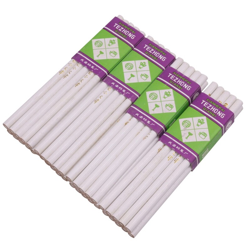 10 бр. 176*8 мм бял дървен молив за молив Направи си сам облекло паста диаманти лепкав пълнител шевни инструменти аксесоар студентски офис направи си сам ръка