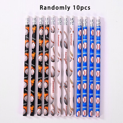 10pcs/set Sportske tematske party pisanje HB olovke Nogomet Bejzbol Košarkaške olovke Dječji rođendanski pokloni Školski pribor