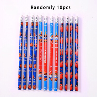 10pcs/set Sportske tematske party pisanje HB olovke Nogomet Bejzbol Košarkaške olovke Dječji rođendanski pokloni Školski pribor