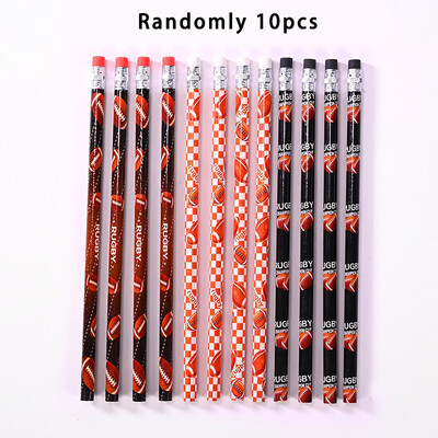10pcs/set Sportske tematske party pisanje HB olovke Nogomet Bejzbol Košarkaške olovke Dječji rođendanski pokloni Školski pribor