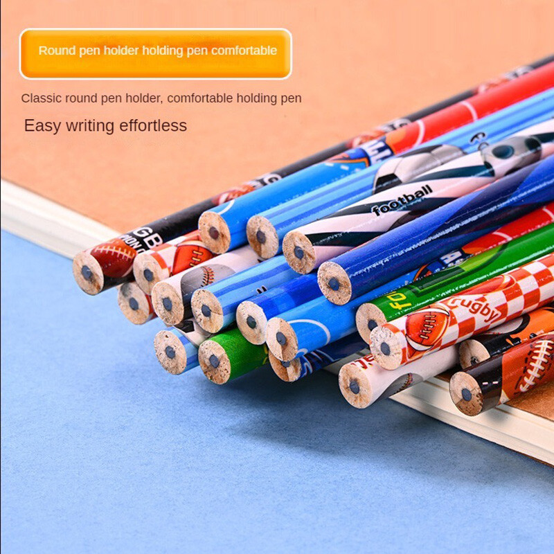 10pcs/set Sportske tematske party pisanje HB olovke Nogomet Bejzbol Košarkaške olovke Dječji rođendanski pokloni Školski pribor