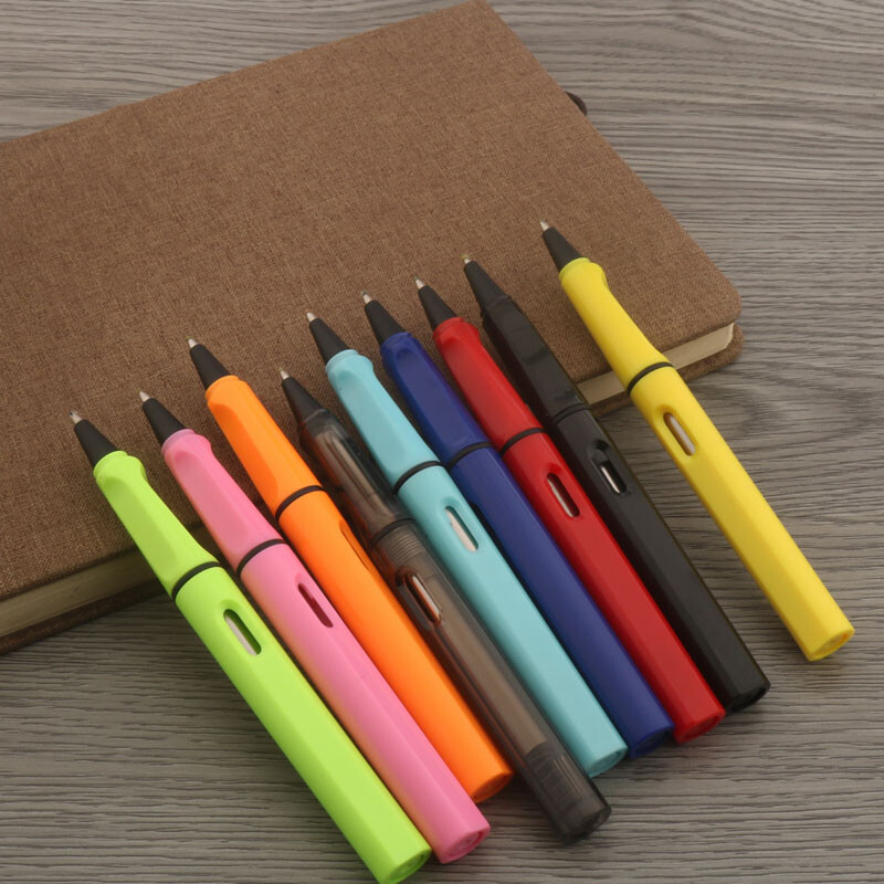 1kom Kemijska olovka + 8 punjenja Gel olovka s crnom plavom crvenom tintom Vrh 0,5 mm roler olovka Školski uredski pribor Pismarica