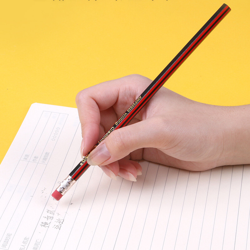 20/10 buc/lot Creion din lemn HB Creion de pictură cu radieră Creion de desen pentru copii Schiță de școală Papetarie de scris