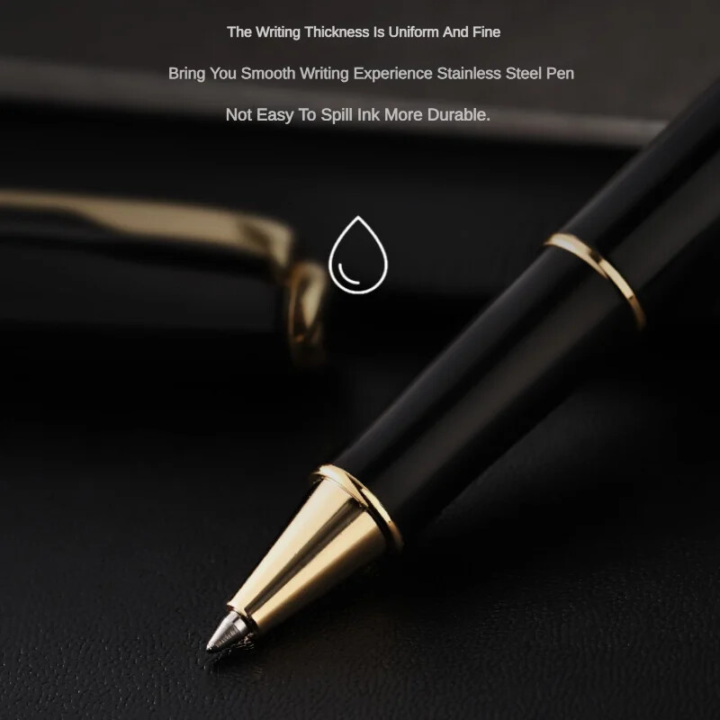 Jinhao 75 kemijska olovka Metalna crna/crno crvena Luksuzne elegantne olovke sa zamjenjivim punjenjem Pisaći školski uredski pribor Pribor