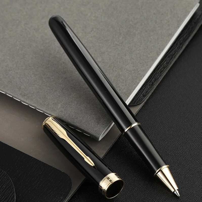 Jinhao 75 kemijska olovka Metalna crna/crno crvena Luksuzne elegantne olovke sa zamjenjivim punjenjem Pisaći školski uredski pribor Pribor