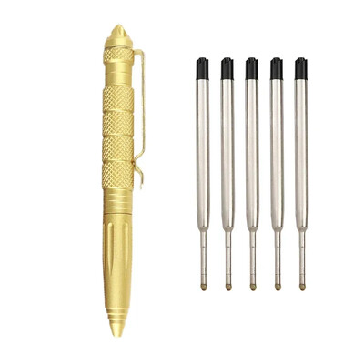 Химикалки за тактическа отбрана Висококачествени 502 метални цветни канцеларски материали Ученически пособия Студентски гел мастило Офис аксесоари