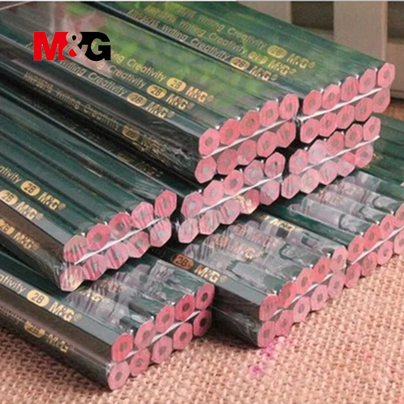 M&G standardne olovke 10 kom Black Hard 2B HB 2H Trokutasta poluga olovka pisaći pribor priroda drvena olovka za umjetničko slikanje