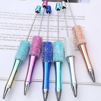 10 ΤΕΜ Creative Glitter Diamond Pen DIY Beaded Pen Χονδρικό Χειροποίητο BeadablePen Στυλό σφαιρών μαθητή Σχολικό Δώρο