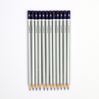 2B olovke za crtanje Olovka za skice 12 komada grafitnih profesionalnih crnih olovaka za crtanje i pisanje