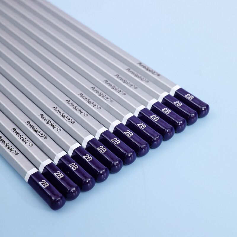 2B olovke za crtanje Olovka za skice 12 komada grafitnih profesionalnih crnih olovaka za crtanje i pisanje