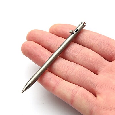 Mini titanijska olovka Prijenosne kemijske olovke EDC Gadget Oprema Osobnost Kreativna olovka s potpisom Kit za putovanja na otvorenom