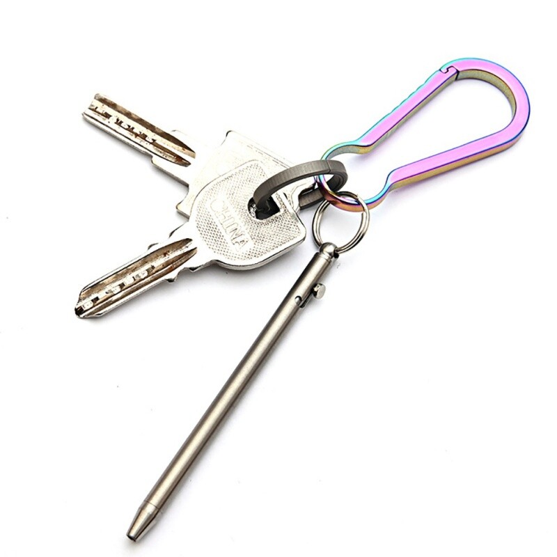 Mini titanijska olovka Prijenosne kemijske olovke EDC Gadget Oprema Osobnost Kreativna olovka s potpisom Kit za putovanja na otvorenom