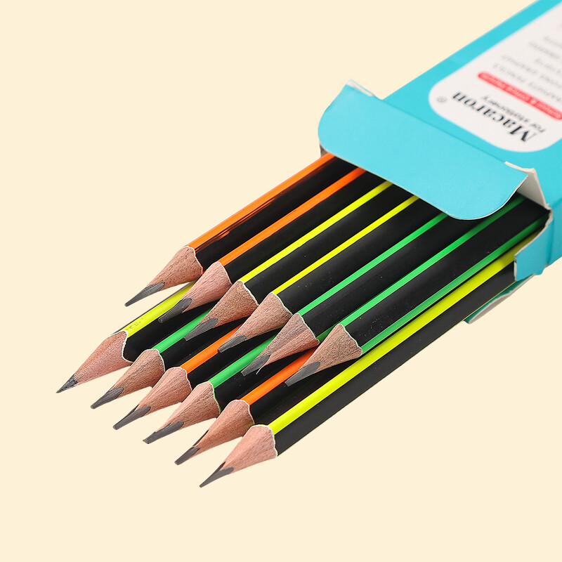 12kom HB grafitne olovke s trokutastim držačem, otporne na lomljenje, lako se oštre za pisanje, skiciranje, crtanje, crtanje, školski pribor