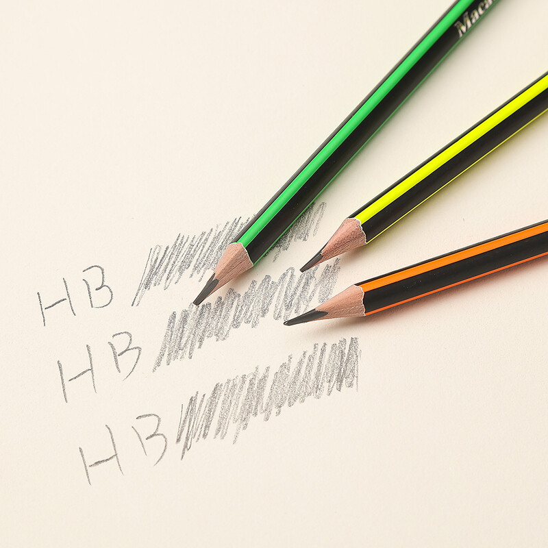12kom HB grafitne olovke s trokutastim držačem, otporne na lomljenje, lako se oštre za pisanje, skiciranje, crtanje, crtanje, školski pribor