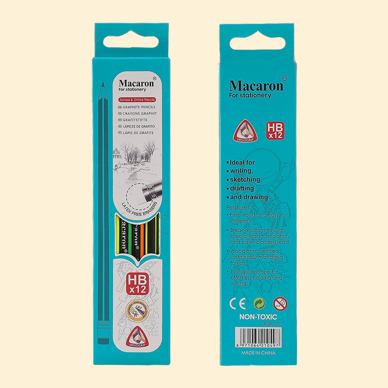 12kom HB grafitne olovke s trokutastim držačem, otporne na lomljenje, lako se oštre za pisanje, skiciranje, crtanje, crtanje, školski pribor