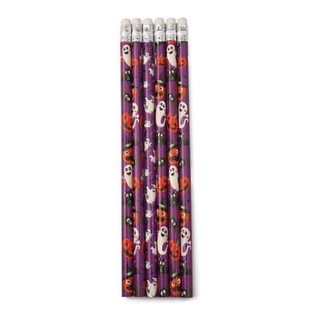 OFBK 6/12PCS Halloween Pencil with Eraser for Halloween Party Favor Gift Bag Gift Bag