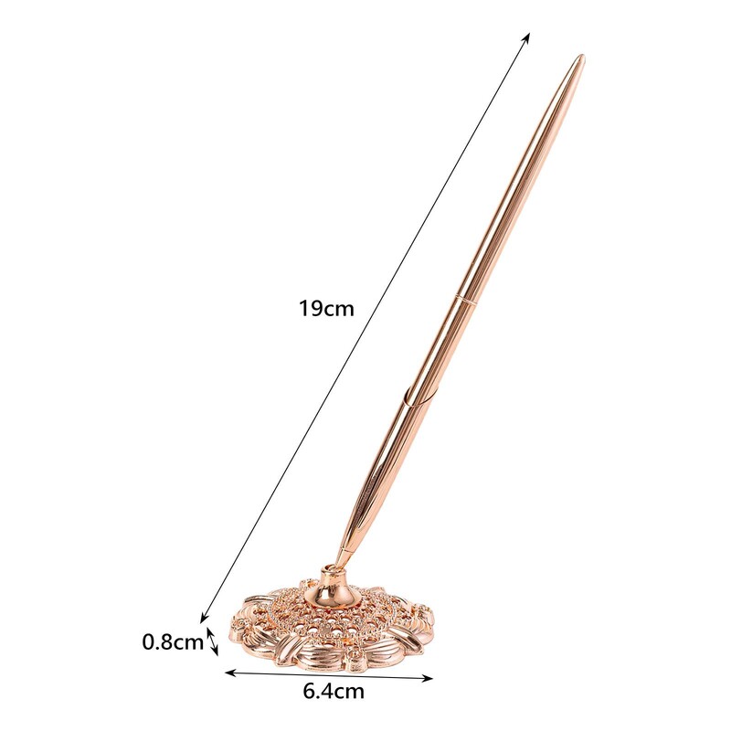 Lagana kreativna olovka za vjenčanje s metalnim postoljem za olovke Luksuzna stolna kemijska olovka za potpisivanje za poslovne događaje u kućnom uredu
