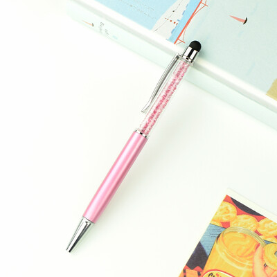 Персонализирано ЛОГО Diamond Метална химикалка Персонализирано лазерно гравиране Име Училищен учител Подаръци Химикалки за сензорен екран Офис консумативи