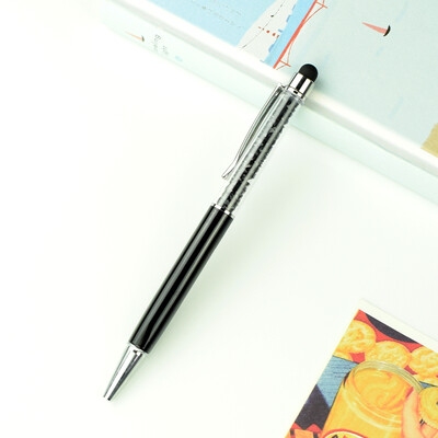 Персонализирано ЛОГО Diamond Метална химикалка Персонализирано лазерно гравиране Име Училищен учител Подаръци Химикалки за сензорен екран Офис консумативи