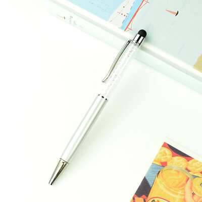 Персонализирано ЛОГО Diamond Метална химикалка Персонализирано лазерно гравиране Име Училищен учител Подаръци Химикалки за сензорен екран Офис консумативи