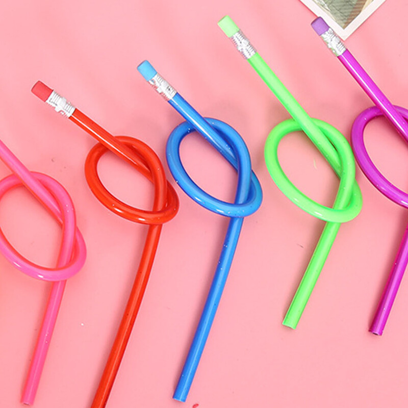 20 kom stalno sklopive olovke Bendy duge olovke za pisanje Dječji školski pribor Fleksibilni pribor za učenike Savitljiv