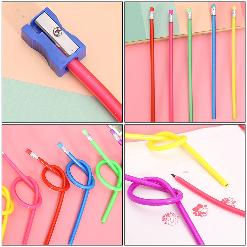 20 kom stalno sklopive olovke Bendy duge olovke za pisanje Dječji školski pribor Fleksibilni pribor za učenike Savitljiv