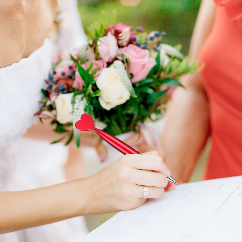 50 бр. Валентин Химикалки във формата на сърце с черно гел мастило Ролери за офис Училищни пособия Подарък Химикалки за деца