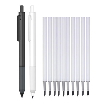 2Pcs HB Eternal mehaničke olovke + 10Pcs Refill Neograničeno pisanje bez tinte Olovke za umjetničke skice Slikarski pribor Uredski pribor