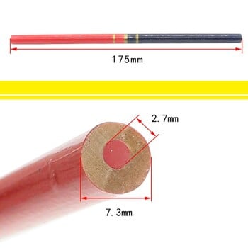 10 ΤΕΜ/Σετ Ξυλουργικά μολύβια Carpenter Pencil with Scale Black Lead Special Marking Pen DIY Builder Joiners Tool Pencil