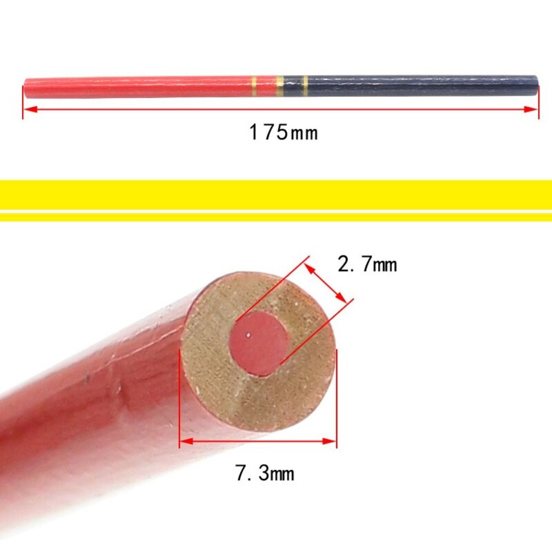 10 бр./компл. Дърводелски моливи Дървообработващ молив с мащаб Черен олово Специална писалка за маркиране Направи си сам строител Дърводелски инструмент Химикалка