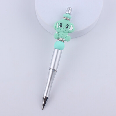 DIY kemijske olovke s perlama Životinja s crtanim crtama Koala Slon Silikonska olovka s perlama Šarena plastična višenamjenska kemijska olovka