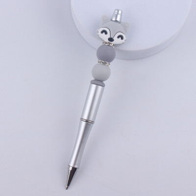 DIY kemijske olovke s perlama Životinja s crtanim crtama Koala Slon Silikonska olovka s perlama Šarena plastična višenamjenska kemijska olovka
