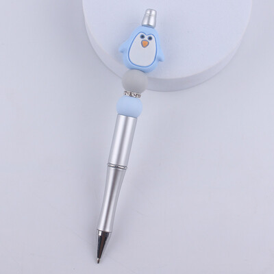 DIY kemijske olovke s perlama Životinja s crtanim crtama Koala Slon Silikonska olovka s perlama Šarena plastična višenamjenska kemijska olovka